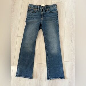 Madewell Women's Cali Demi Boot Jeans in Blue